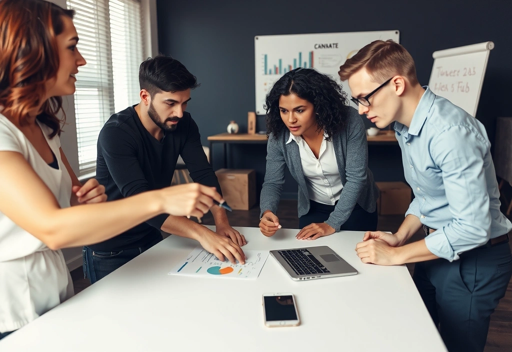 Tým weblayer provádí analýzu dat a brainstormuje nápady pro nový projekt.