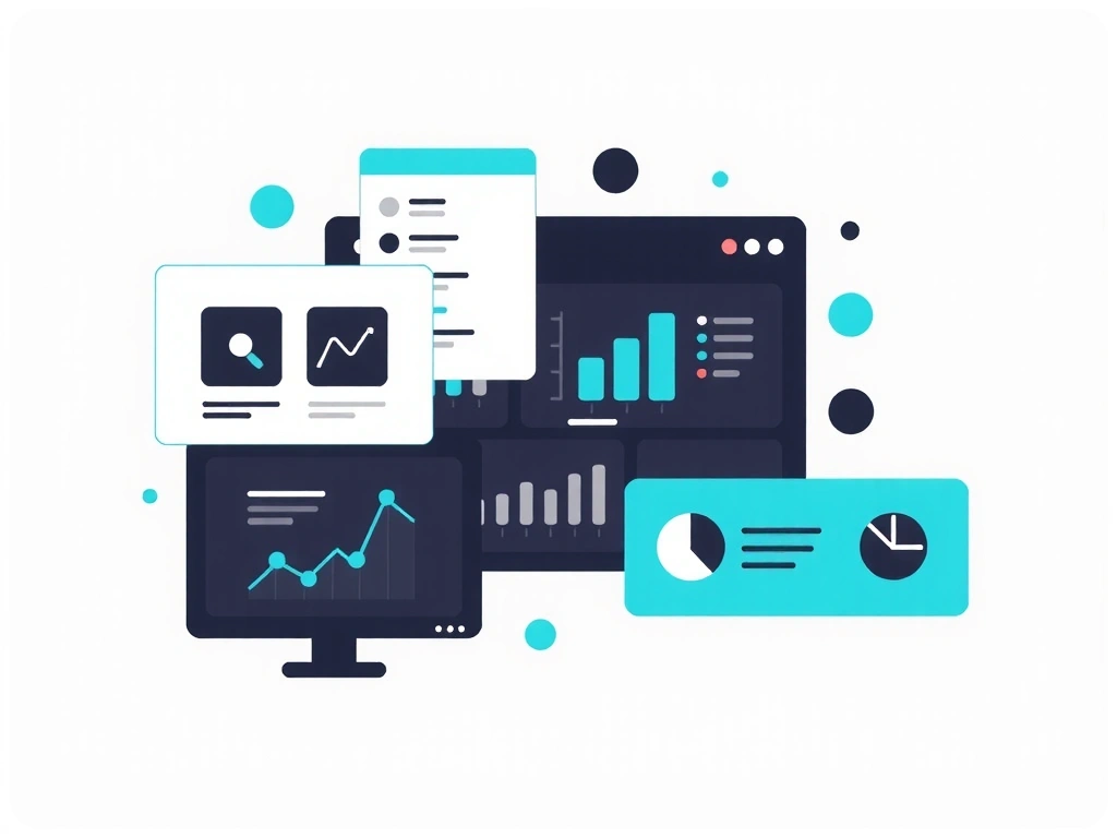 Grafy a analytické dashboardy symbolizující data o používání webu
