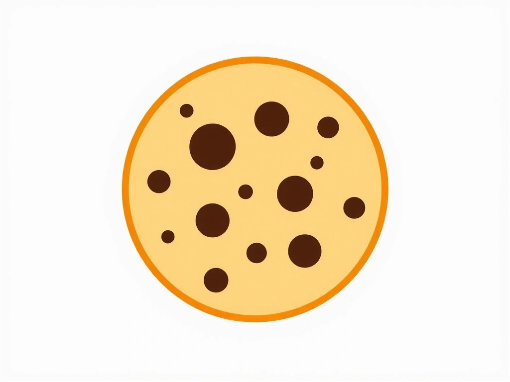 Ikona sušenky (cookie) symbolizující soubory cookie