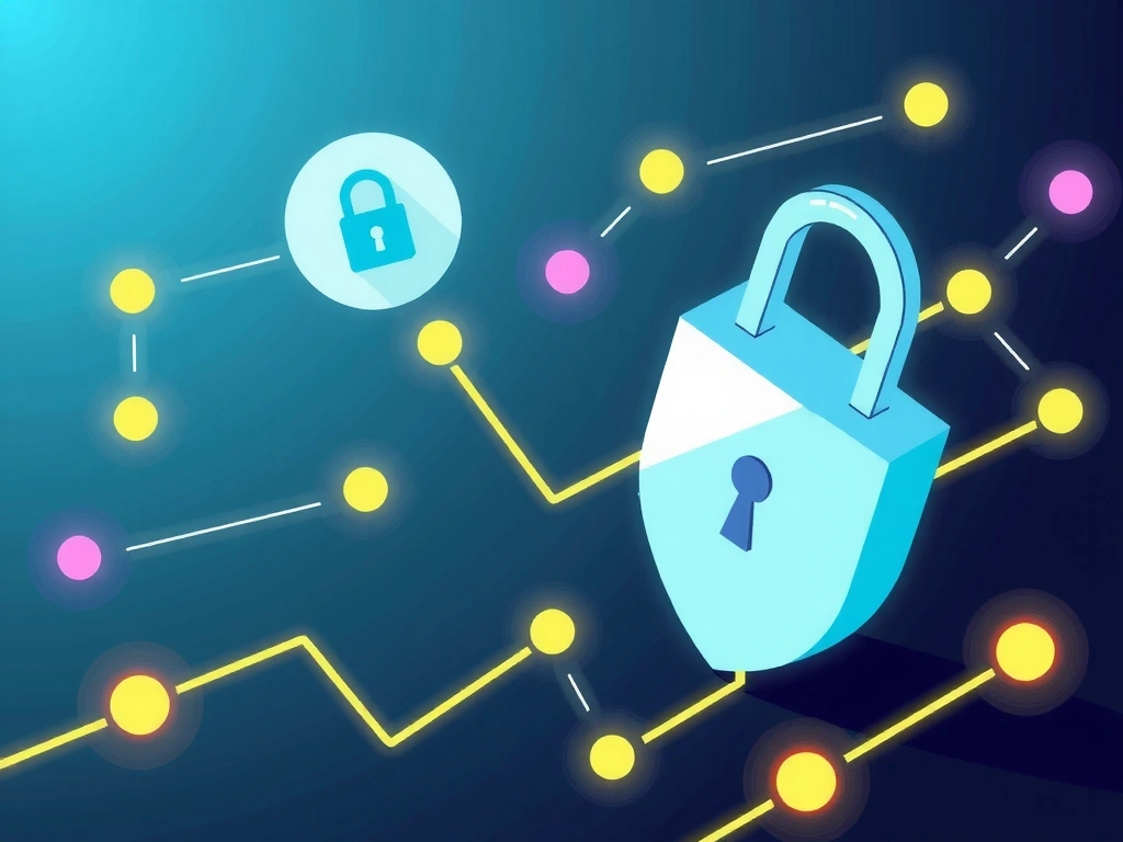 Ilustrace zabezpečení dat a soukromí na internetu